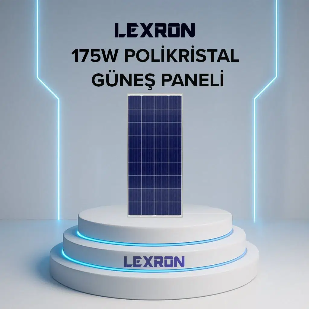 LEXRON 175W POLİKRİSTAL GÜNEŞ PANELİ